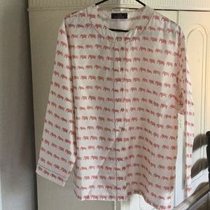 Jim Thompson silk pajama set cream colored